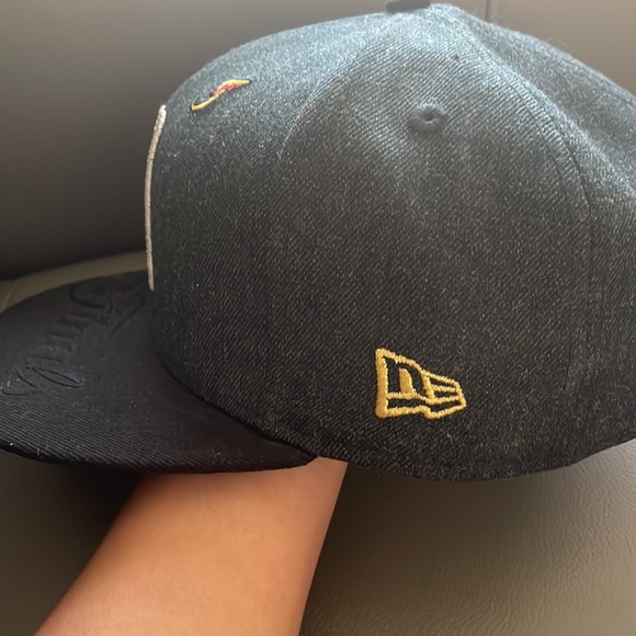 New Era NBA warriors The Finals 9Fifty 2017 Adjustable Snapback Hat Black - Picture 4 of 11